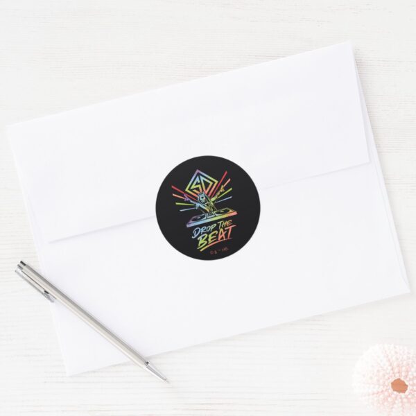 Drop_the_Beat__DJ_Scooby-Doo_Classic_Round_Sticker_3 Drop The Beat DJ Scooby Doo Classic Round Sticker