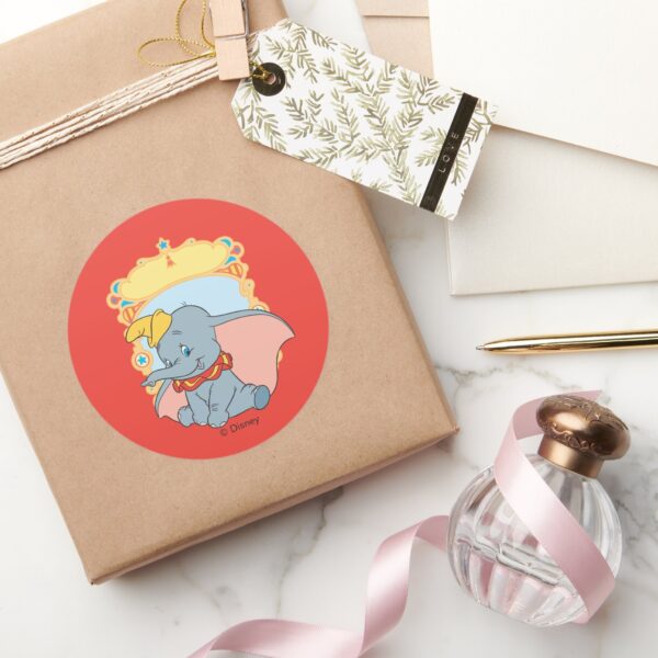 Dumbo_Classic_Round_Sticker_5 Dumbo Classic Round Sticker