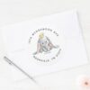 Dumbo Watercolor Birthday Address Classic Round Sticker