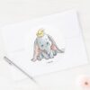 Dumbo Watercolor Classic Round Sticker