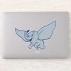 Dumbo Cartoon Dumbo Flying With Feather Sticker