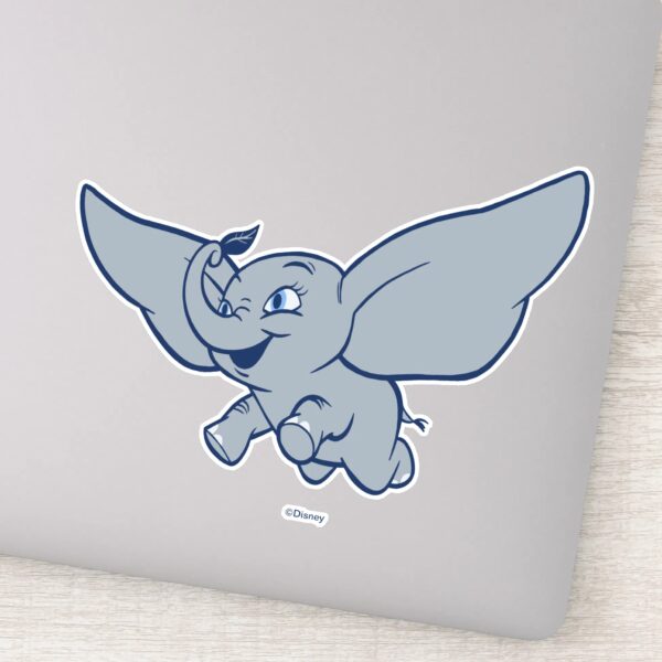 Dumbo___Cartoon_Dumbo_Flying_With_Feather_Sticker_9 Dumbo Cartoon Dumbo Flying With Feather Sticker