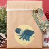 Dumbo Flying Dumbo Painted Art Classic Round Sticker