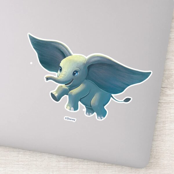 Dumbo___Flying_Dumbo_Painted_Art_Sticker_6 Dumbo Flying Dumbo Painted Art Sticker