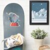 Dumbo Smiling Atop Circus Podium Sticker