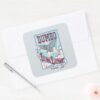 Dumbo The Flying Elephant Circus Art Square Sticker