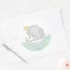 Dumbo And Timothy Q. Watercolor Classic Round Sticker