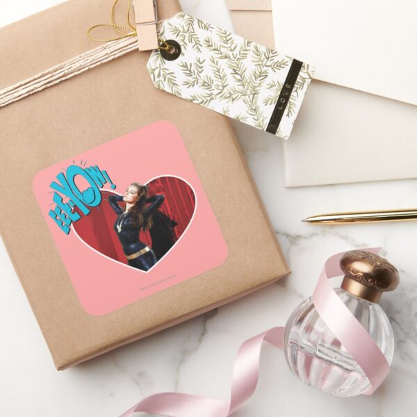 EEE-YOW!_Catwoman_Square_Sticker_5 EEE YOW Catwoman Square Sticker