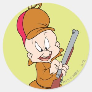 ELMER FUDD™ Ready To Hunt Classic Round Sticker