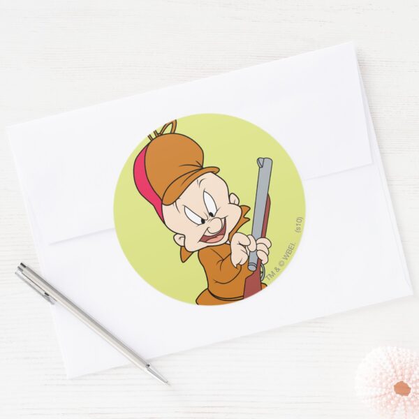 ELMER_FUDD™_Ready_to_Hunt_Classic_Round_Sticker_3 ELMER FUDD™ Ready To Hunt Classic Round Sticker