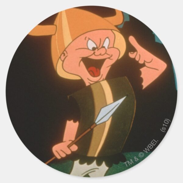 ELMER_FUDD™_Viking_Classic_Round_Sticker_1 ELMER FUDD™ Viking Classic Round Sticker