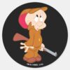 ELMER_FUDD™___Scared_Pose_Classic_Round_Sticker_1 ELMER FUDD™ Scared Pose Classic Round Sticker