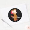 ELMER_FUDD™___Scared_Pose_Classic_Round_Sticker_3 ELMER FUDD™ Scared Pose Classic Round Sticker