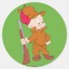 ELMER_FUDD™___With_Gun_Classic_Round_Sticker_1 ELMER FUDD™ With Gun Classic Round Sticker
