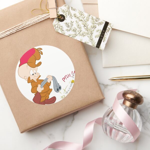 ELMER_FUDD™'s_Gun_Failure_Classic_Round_Sticker_5 ELMER FUDD™s Gun Failure Classic Round Sticker