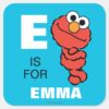 E_is_for_Elmo___Add_Your_Name_Square_Sticker_1 E Is For Elmo Add Your Name Square Sticker