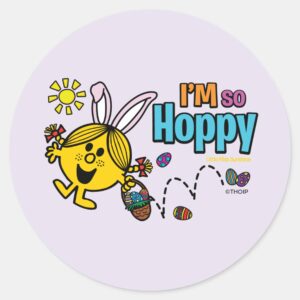 Easter_Little_Miss_Sunshine_Classic_Round_Sticker_1 Easter Little Miss Sunshine Classic Round Sticker