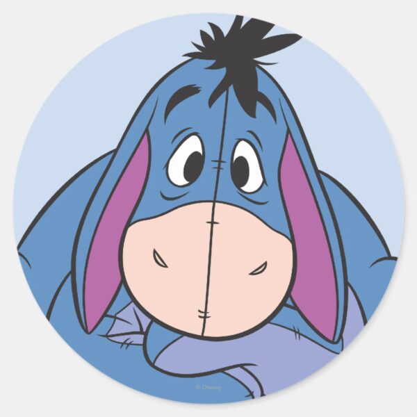 Eeyore_10_classic_round_sticker_1 Eeyore 10 Classic Round Sticker