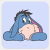 Eeyore_3_square_sticker_1 Eeyore 3 Square Sticker