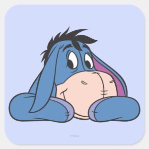 Eeyore_3_square_sticker_1 Eeyore 3 Square Sticker