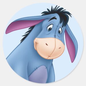 Eeyore 4 Classic Round Sticker