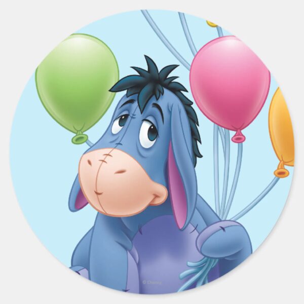 Eeyore_7_classic_round_sticker_1 Eeyore 7 Classic Round Sticker
