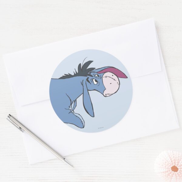 Eeyore_9_classic_round_sticker_3 Eeyore 9 Classic Round Sticker