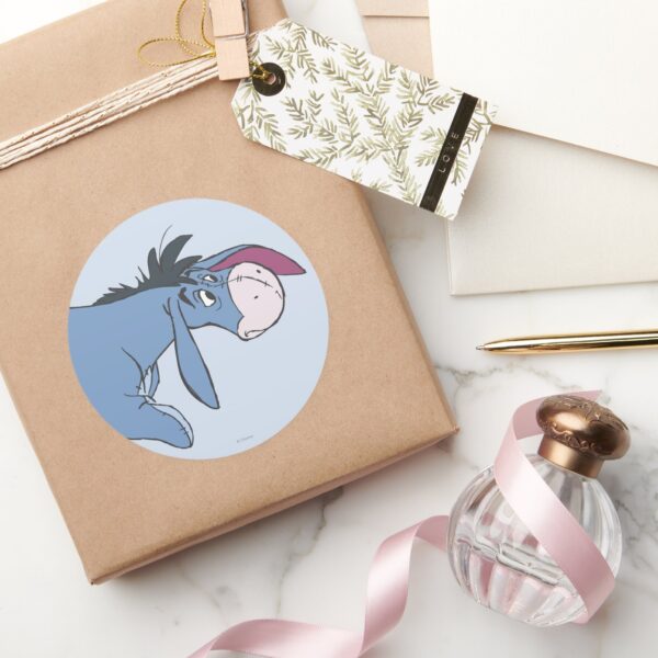 Eeyore_9_classic_round_sticker_5 Eeyore 9 Classic Round Sticker