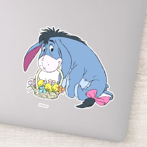 Eeyore_Holding_Easter_Basket_Full_of_Baby_Chicks_Sticker_1 Eeyore Holding Easter Basket Full Of Baby Chicks Sticker