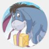 Eeyore_Wrapping_Gift_Classic_Round_Sticker_1 Eeyore Wrapping Gift Classic Round Sticker