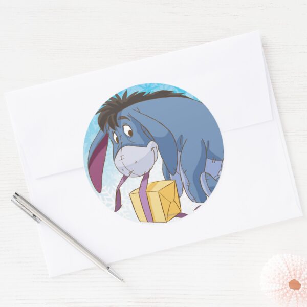 Eeyore_Wrapping_Gift_Classic_Round_Sticker_3 Eeyore Wrapping Gift Classic Round Sticker