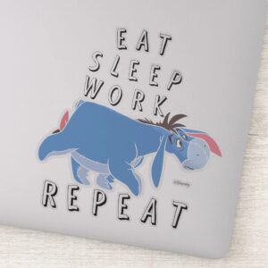 Eeyore___Eat_Sleep_Work_Repeat_Sticker_1 Eeyore Eat Sleep Work Repeat Sticker