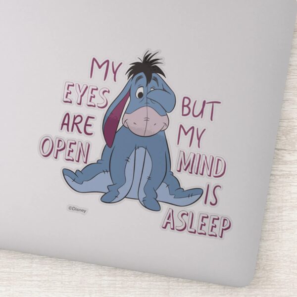 Eeyore___My_Mind_is_Asleep_Quote_Sticker_1 Eeyore My Mind Is Asleep Quote Sticker