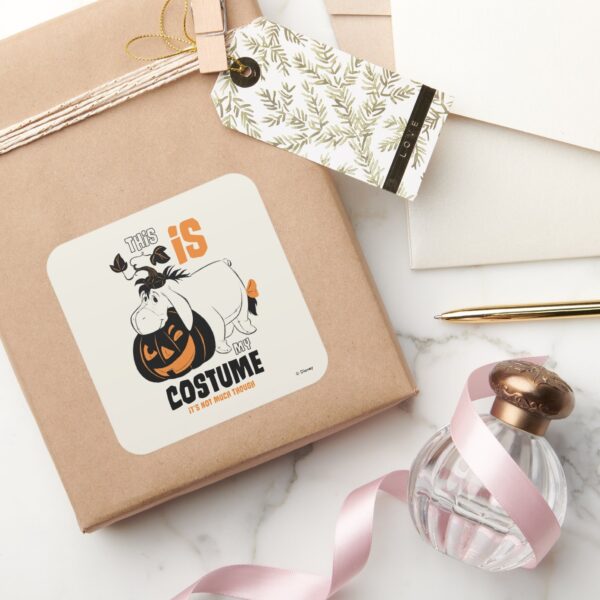 Eeyore This Is My Costume Square Sticker
