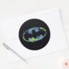 Electric_Up_Batman_Symbol_Classic_Round_Sticker_3 Electric Up Batman Symbol Classic Round Sticker