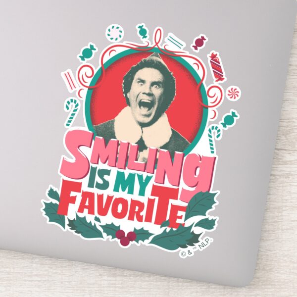 Elf_-_Smiling_is_My_Favorite_Sticker_1 Elf Smiling Is My Favorite Sticker