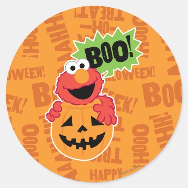 Elmo_-_Boo_Classic_Round_Sticker_1 Elmo Boo Classic Round Sticker
