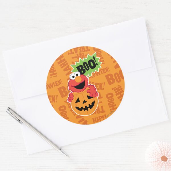 Elmo_-_Boo_Classic_Round_Sticker_3 Elmo Boo Classic Round Sticker