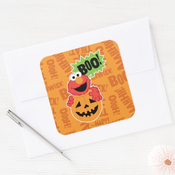 Elmo_-_Boo_Square_Sticker_3 Elmo Boo Square Sticker