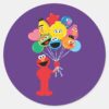 Elmo_Balloons_Classic_Round_Sticker_1 Elmo Balloons Classic Round Sticker