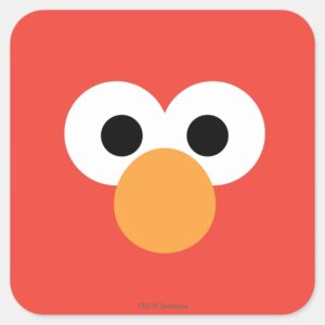 Elmo Big Face Square Sticker