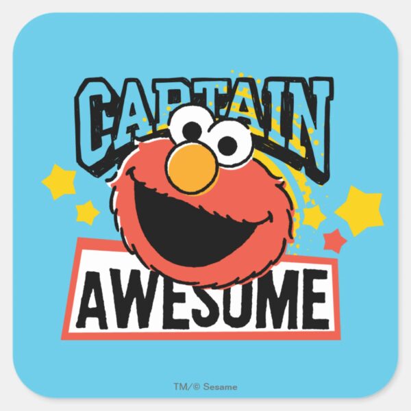 Elmo_Captain_Comic_Square_Sticker_1 Elmo Captain Comic Square Sticker