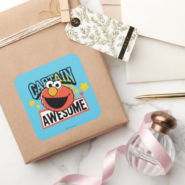 Elmo_Captain_Comic_Square_Sticker_5 Elmo Captain Comic Square Sticker