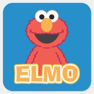 Elmo Classic Style Square Sticker