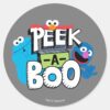 Elmo,_Cookie_&_Grover___Peek-a-Boo_Classic_Round_Sticker_1 Elmo Cookie Grover Peek A Boo Classic Round Sticker