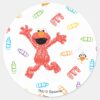 Elmo_Crayon_Pattern_Classic_Round_Sticker_1 Elmo Crayon Pattern Classic Round Sticker