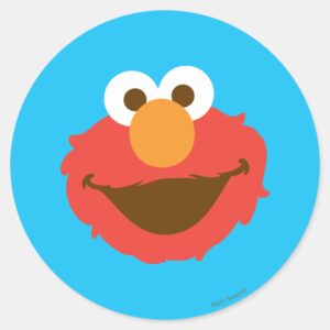 Elmo Face Classic Round Sticker
