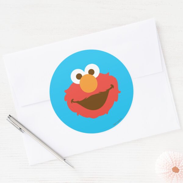 Elmo_Face_Classic_Round_Sticker_3 Elmo Face Classic Round Sticker