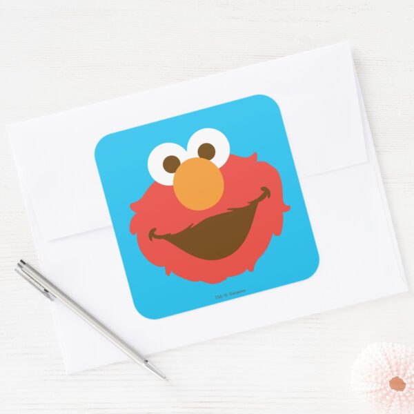 Elmo_Face_Square_Sticker_3 Elmo Face Square Sticker