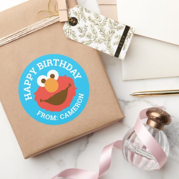Elmo_Face___Happy_Birthday_Gift_Tag_5 Elmo Face Happy Birthday Gift Tag
